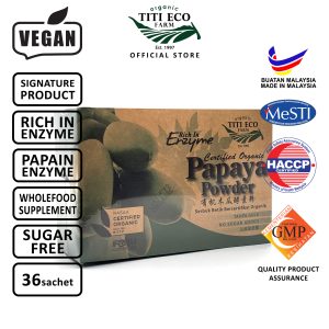 Organic Papaya Powder Enzyme Papain 有机木瓜酵素 [2g x 36'sachets]